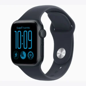 Apple Watch SE 3 Midnight Aluminium Case with Navy Blue Sport Band (2026)